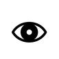 目 目 目,眼,一重,監視,見る,目撃,瞳,片目,警告,アラートのシルエット素材