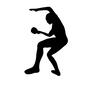 卓球 卓球 卓球,球技,スポーツ,試合,競技,選手,アスリート,人物,人,男性のシルエット素材