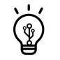 IOT電球 IOT電球 iot電球,ai,電球,スマート電球,照明,光る,ライト,人工知能,テクノロジー,未来のシルエット素材
