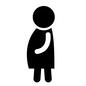 妊婦 妊婦 全身,横向き,人物,人,ピクトグラム,女性,女の人,女,妊婦,妊娠中のシルエット素材