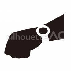 腕時計 腕時計,手首,時間のシルエット素材