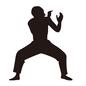 武術 武術,全身,横向き,構え,ポーズ,足を開く,横顔,太極拳,アスリート,運動のシルエット素材