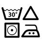 洗濯マーク 洗濯マーク 洗濯マーク,洗濯表示,図,アイロン,洗濯温度,洗濯,30℃,三角形,マーク,家事のシルエット素材