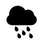 雨 雨 雨,雲,雨雲,天気,酪農,農場,牧場,天気マーク,天気予報のシルエット素材