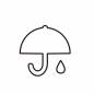 白抜きの雨の日 白抜きの雨の日 雨,梅雨,雨降り,傘,天気予報,降雨,シンプル,マーク,記号,運動会のシルエット素材
