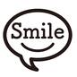 Smile Smile Smile,吹き出し,スマイル,笑う,笑顔,口,セリフ,アメコミ,英語,にっこりのシルエット素材