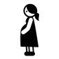 妊婦 妊婦 妊婦,人,人物,女性,横向き,全身,立つ,臨月,マタニティ,産婦人科のシルエット素材