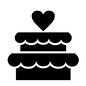 ケーキ ケーキ ケーキ,スイーツ,デザート,ホールケーキ,イベント,お祝い,2段,手作り,側面,食べ物のシルエット素材