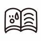 焦る本 焦る本 本,顔,表情,ノート,勉強,教科書,学習,焦る,困る,読書のシルエット素材
