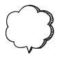 吹き出し 手描き風,ラフ,ふきだし,吹き出し,セリフ,空間,アイテム,もくもく,線,ラインのシルエット素材