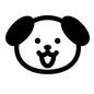 犬(笑顔) 犬(笑顔) 動物,表情,顔,笑顔,にっこり,よろこび,犬,戌,イヌ,いぬのシルエット素材