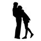 カップル カップル 感情,抱き合う,抱きつく,カップル,couple,恋人,ラブラブ,ラブ,love,ペアのシルエット素材
