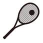 テニスラケット テニスラケット,テニスボール,球,テニスグッズ,テニス用品,テニス道具,スポーツ用品,スポーツグッズ,子供用,ジュニア用のシルエット素材