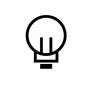 電球 電球 白熱電球,白熱球,ボール型,豆電球,ライト,照明器具,灯り,電気,電球,照明のシルエット素材