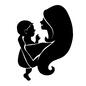 子供を抱く母 子供を抱く母 母子,赤ちゃん,人物,女性,抱っこ,包み込む,母の日,母親,お母さん,母のシルエット素材