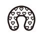 授乳クッション 授乳クッション 授乳クッション,授乳,クッション,まくら,枕,heart,ハート,かわいい,育児用品,小物のシルエット素材