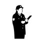 婦人警官 婦人警官 ボード,人物,人,立ち姿,警察官,police,policewoman,警官,警察,ポリスのシルエット素材