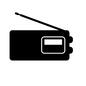 ラジオ 電化製品,家電,生活用品,防災ラジオ,家電製品,家庭用電気機器,家庭用電気器具,ラジオ,テープレコーダーのシルエット素材