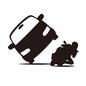 バイク バイク バイク,自動車,スタントマン,すれ違う,人,人物,片輪走行,乗り物,正面,後姿のシルエット素材
