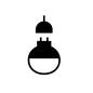 LED LED 電球交換,LEDライト,LED,ボール型,豆電球,ライト,照明器具,灯り,電気,電球のシルエット素材