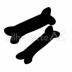 骨 骨,白骨,遺骨のシルエット素材