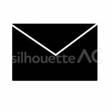 メール メール,封筒,送信のシルエット素材