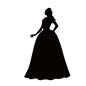 プリンセス プリンセス 御姫様,プリンセス,ドレス,シンデレラ,女性,女,人,童話,メルヘン,全身のシルエット素材