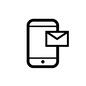 スマートフォン スマートフォン メール,メール受信,スマホ,スマートフォン,携帯,モバイル,電話,携帯電話,タブレット,端末のシルエット素材