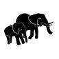 ゾウの親子 ゾウの親子 ゾウの親子,ゾウ,ぞう,象,動物の親子,子,親,子供,父,家族のシルエット素材