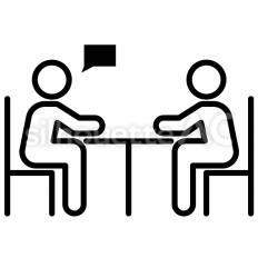 対面相談のアイコン リッチメニュー,アイコン,lineのシルエット素材