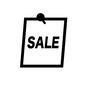 SALE SALE セール,セール開催,セール品,四角,英語,単語,お知らせ,広告,ピン,画鋲のシルエット素材