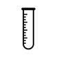 試験管 試験管,目盛り,研究,実験,実験器具,道具,瓶,入れ物,容器,理科のシルエット素材
