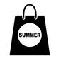 バッグ バッグ バッグ,ショッピングバッグ,トートバッグ,入れ物,カバン,持ち手,サマー,英語,文字,夏のシルエット素材
