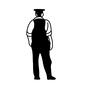 警察官の後ろ姿 警察官の後ろ姿 後ろ姿,人物,人,全身,立ち姿,警察官,police,policeman,警官,警察のシルエット素材