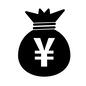 現金袋 現金袋 現金袋,円マーク,記号,1袋,巾着袋,金融,お金,金,貯蓄,貯金のシルエット素材