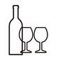 ワイン ワイン ワイングラス,グラス,ワインボトル,ボトル,1本,ビン,瓶,アルコール,お酒,酒のシルエット素材