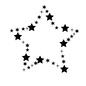 星 星,スター,五芒星,五角星,ペンタグラム,マーク,キラキラ,輝くのシルエット素材