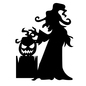 横向きの魔女 横向きの魔女 魔女,笑う,ハロウィン,ジャックオーランタン,女性,人物,1人,イベント,秋,10月のシルエット素材