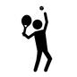 テニス テニス テニス,球技,サーブ,スポーツ,体育,運動,アスリート,競技,競う,人物のシルエット素材