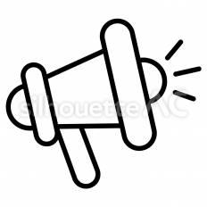 メガホンのアイコン リッチメニュー,アイコン,lineのシルエット素材
