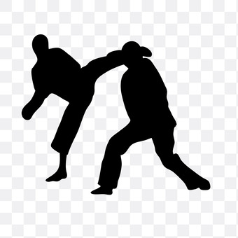 Karate oyunları, JPEG, SVG, PNG and EPS Karate oyunları, 2 kişi, bir örnekleme, siluet, JPEG, SVG, PNG and EPS