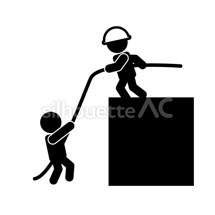 Person grabbing rope 180789 - Free Download - silhouetteAC
