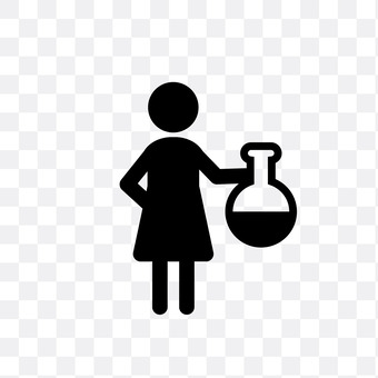 Female researcher, JPEG, SVG, PNG and EPS